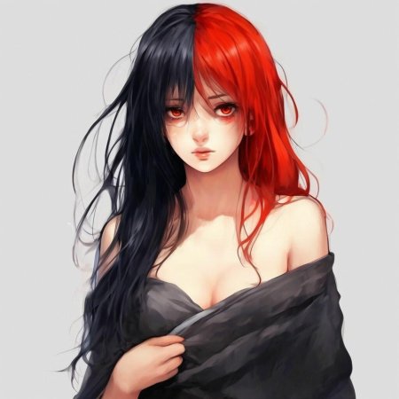 Девушка с волосами