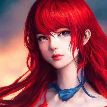 Аниме красные волосы