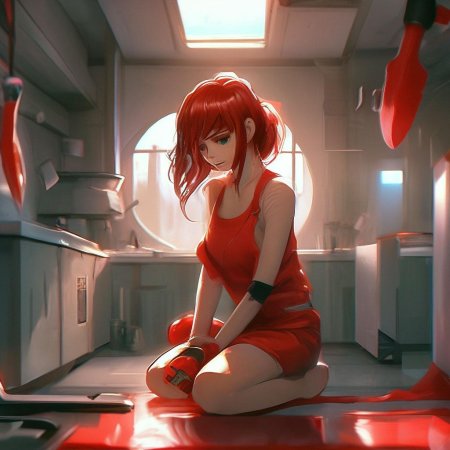 Красная аниме