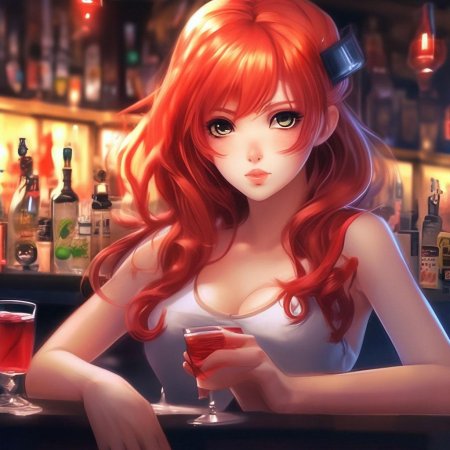 Красноволосая девушка