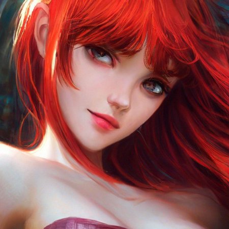 Рыжая волосы