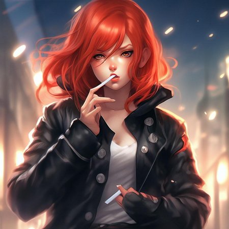 Рыжая волосы