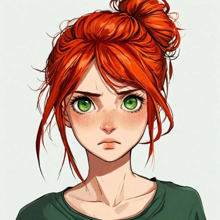 Мультяшная девушка