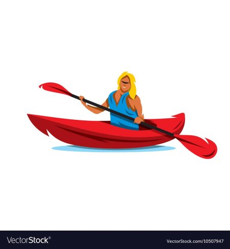 Байдарка на белом фоне