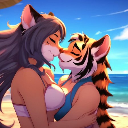 Фурри тигр девочка голая