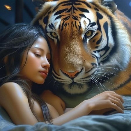 Девушка тигр