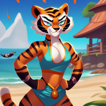 Кунг фу панда тигрица