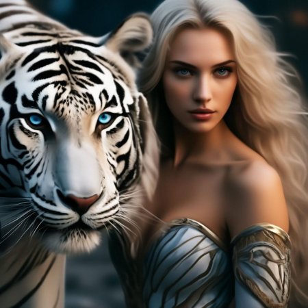 Девушка тигр