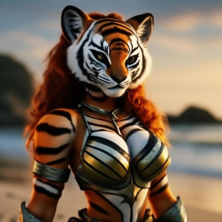 Тигрица фурри