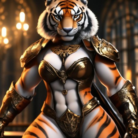 Женщина тигрица