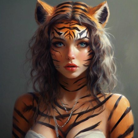 Тигр девочка