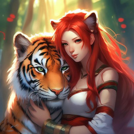 Рыжая девушка