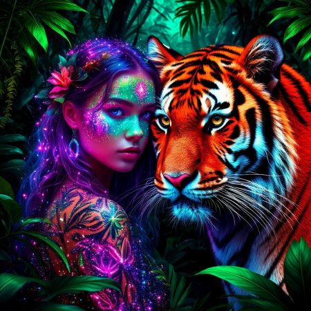 Неоновая девушка