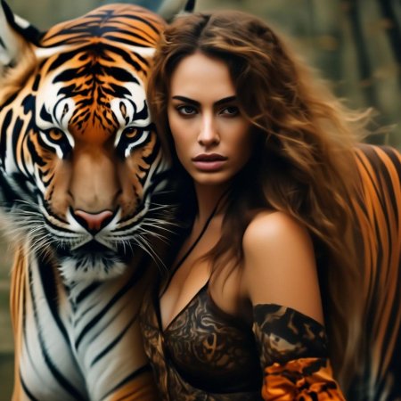 Женщина тигрица