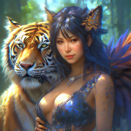 Тигр красивый