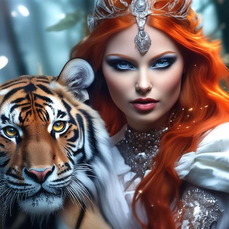 Девушка тигр
