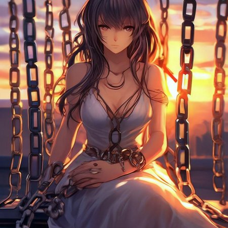 Красивая аниме девушка