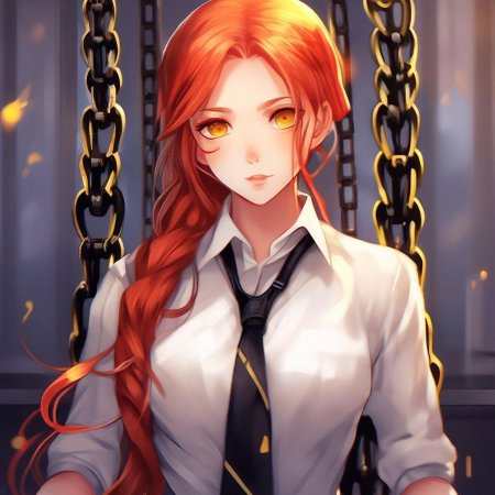 Девушка рыжая