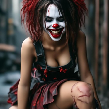 Девушка клоун