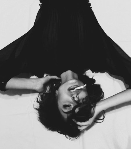 Девушки Эстетика черно белые