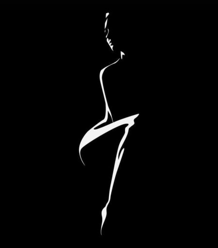 Силуэт женского тела