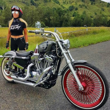 Харлей дэвидсон чоппер байкер