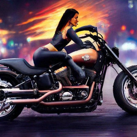 Харлей дэвидсон мотоцикл и девушка