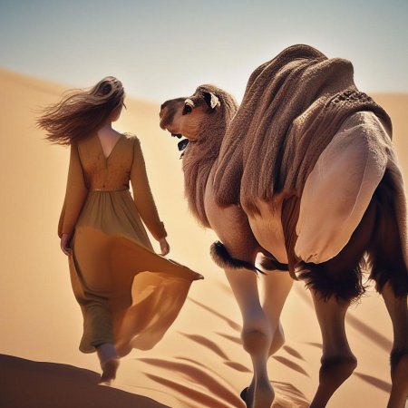 Верблюд в пустыне