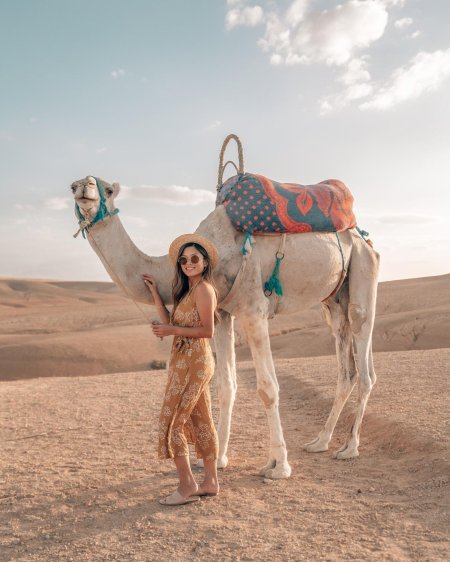 Девушка на верблюде
