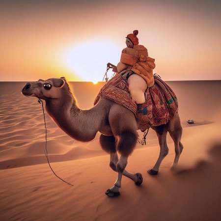 Двугорбые верблюды караван