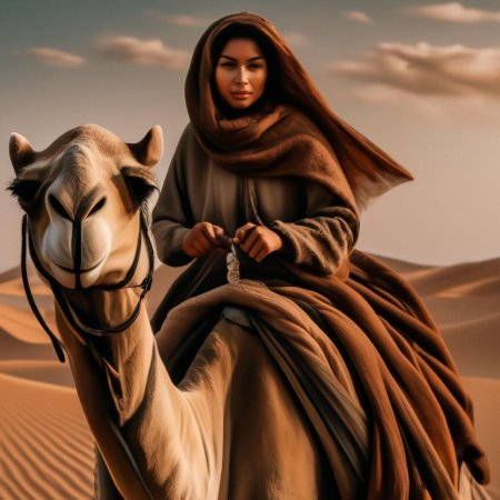 Девушка в пустыне