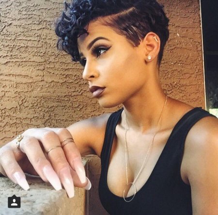 Темнокожие девушки короткие волосы