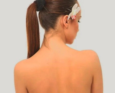 Шея со спины