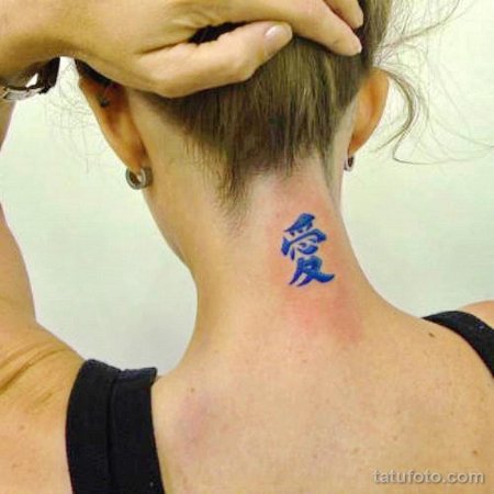 Тату на шее для девушек