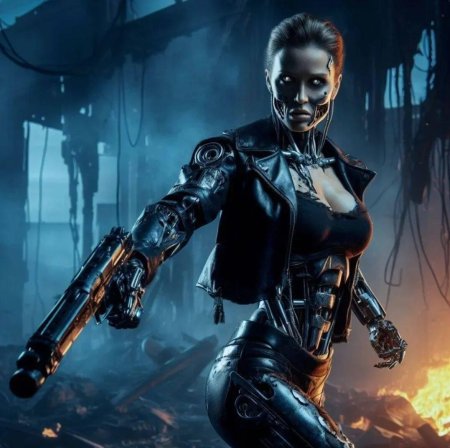 Девушка терминатор