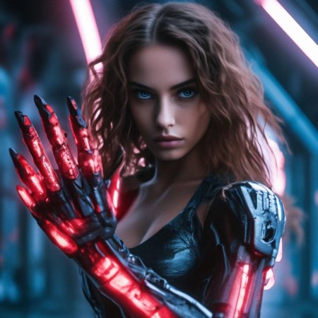 Девушка киберпанк