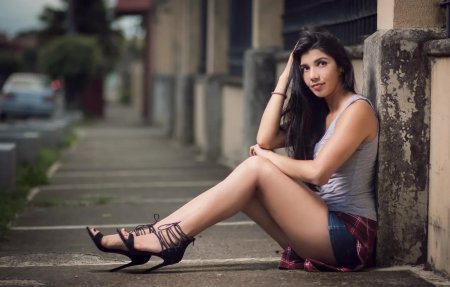 Девушки Мексики на улице