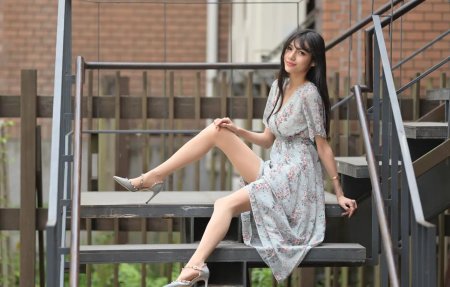 Stair with sitting place