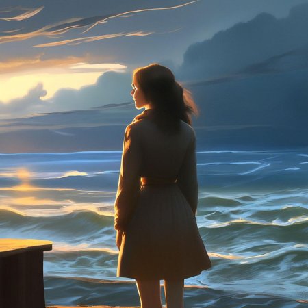 Девушка у моря