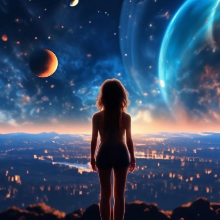 Девушка и космос