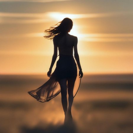 Красивые силуэты девушек