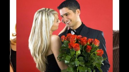 Мужчина с букетом