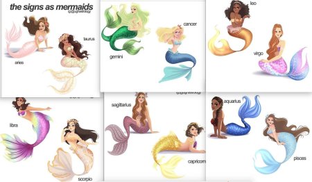 Русалки по знакам зодиака