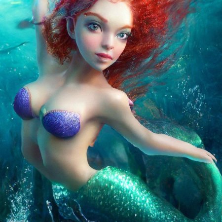 Красивая русалка