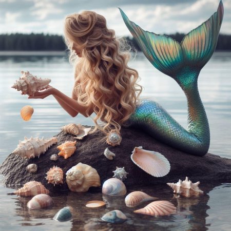 Фотосессия в стиле русалки