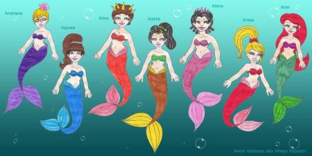 Сестры Русалочки Ариэль