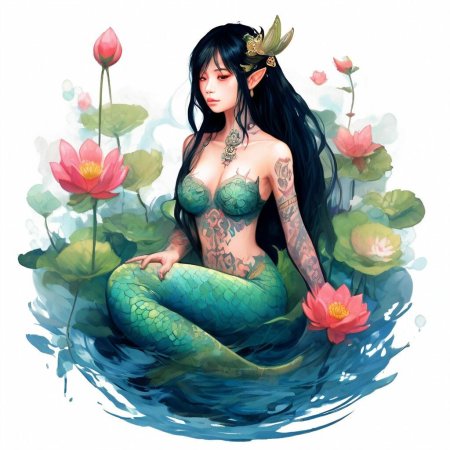 Рисунки русалка