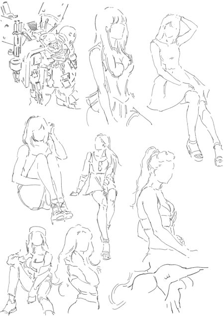 Позы для рисования