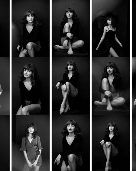 Портретное позирование для фотосессии