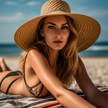 Девушка на пляже